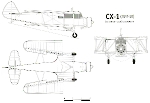 Чертеж самолета СХ-1