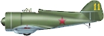 Силуэт истребителя ИП-1 (ДГ-52)