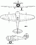 Чертеж истребителя ИП-1 (ДГ-52)