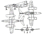 Чертеж проекта истребителя Су-13