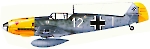 Силуэт Messerschmitt Bf.109E-7