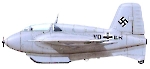 Силуэт Messerschmitt Me 163B (V9)
