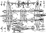 Компоновка Lockheed P-38