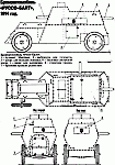 Чертеж бронеавтомобиля на базе Руссо-Балт тип С