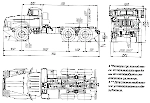 Чертеж Урал 4320 4320-1151-61 6x6