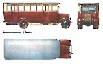 Чертеж автобуса Я-6