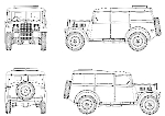 Чертеж Humber F.W.D. Heavy Utility Car