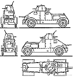 Чертеж бронеавтомобиля Wz.29