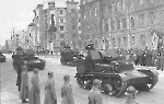 Серийные СУ-5-2 на параде в Хабаровске 7 ноября 1937 года