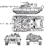 Чертеж танка Т-80