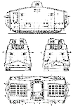 Чертеж танка A7V Sturmpanzerwagen. A7V 501 Gretchen
