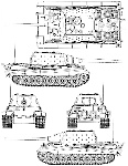 Чертеж PzKpfw VI Ausf B