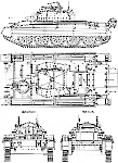 Чертеж танка Cruiser Mk.VI «Crusader II»