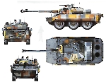 Силуэты тяжёлого бронеавтомобиля AMX-10RC