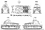 Чертеж среднего танка Somua S35