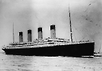 Пароход Titanic выходит из Саутгемптона 10 апреля 1912 года