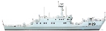 Силуэт среднего десантного корабля типа 074