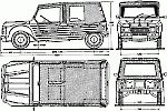 Чертеж Citroën Méhari