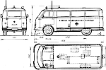 Чертеж RAF-977 Скорая помощь