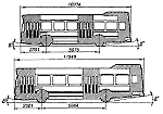 Схема унификации автобусов длиной 10,3 и 11,3 м.Leyland National