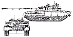 Чертеж танка Т-80У