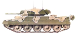 Силуэт танка Cruiser Mk.VIA «Crusader II»