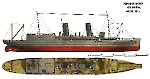 Чертеж авианосца Ben-my-Chree 