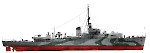 Силуэт миноносца HMS Aire