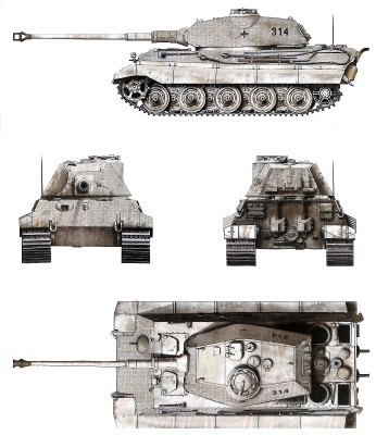 Силуэт PzKpfw VI Ausf B