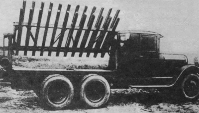 ЗиС-6 с установкой для ракет М-13 (ранний вариант)