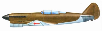Силуэт фронтового истребителя И-110