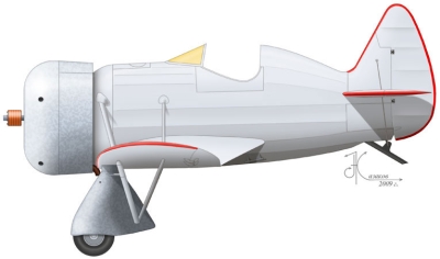 Силуэт самолета НВ-1