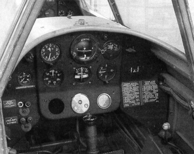 Приборная панель Як-18 (задняя кабина)