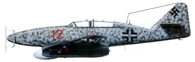 Силуэт Me 262B