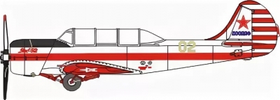 Силуэт Як-52