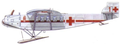 Силуэт самолета К-3