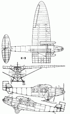 Чертеж самолета К-3