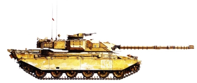 Силуэт танка Challenger I Mk 2