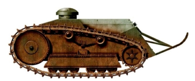 Силуэт танкетки M1918