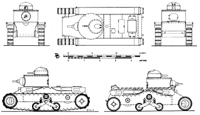 Чертеж танка M1919 \ M1921