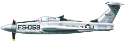 Силуэт истребителя Republic XF-84H
