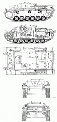 Чертеж Stug III Ausf.D