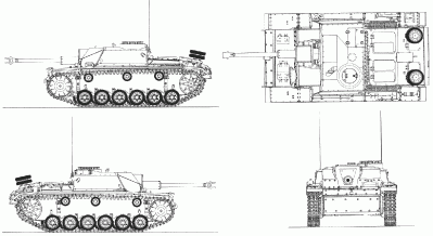 Чертеж Stug III Ausf.G