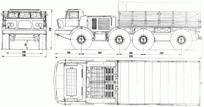 Чертеж ЗиЛ-135