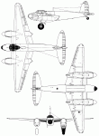 Чертеж Havilland DH.98 Mosquito B Mk IV