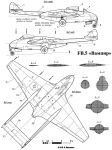 Чертеж Havilland FB.5 Vampire