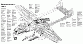 Компоновка Havilland FB.5 Vampire