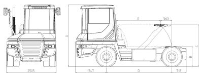 Чертеж Terberg RT223