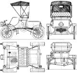 Чертеж Oldsmobile Model Curved Dash
