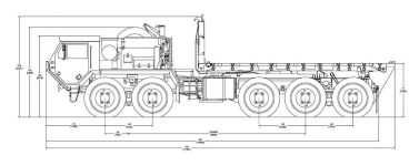 Чертеж Oshkosh M1075